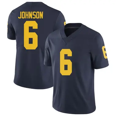 Men's Limited Cornelius Johnson Michigan Wolverines Brand Jordan Football College Jersey - Navy