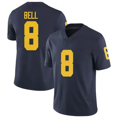 Men's Limited Ronnie Bell Michigan Wolverines Brand Jordan Football College Jersey - Navy