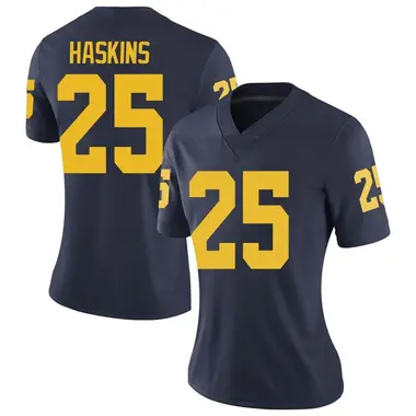 Women's Limited Hassan Haskins Michigan Wolverines Brand Jordan Football College Jersey - Navy