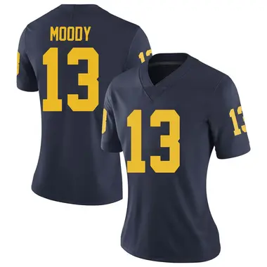 Women's Limited Jake Moody Michigan Wolverines Brand Jordan Football College Jersey - Navy
