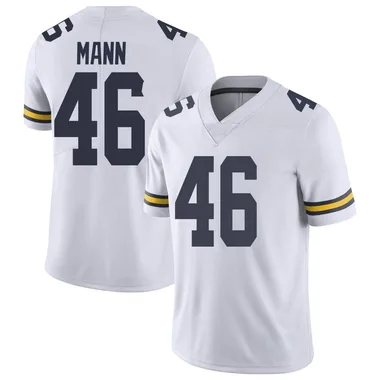 Youth Limited Brandon Mann Michigan Wolverines Brand Jordan Football College Jersey - White