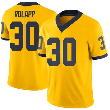 Youth Limited Will Rolapp Michigan Wolverines Brand Jordan Maize Football College Jersey